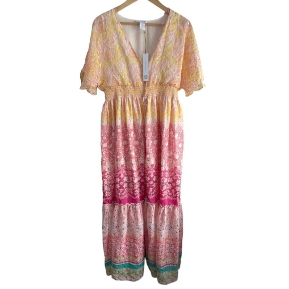 New! House of Harlow 1960 Womens Dress Maxi Elastic Empire Dress - Picture 2 of 7